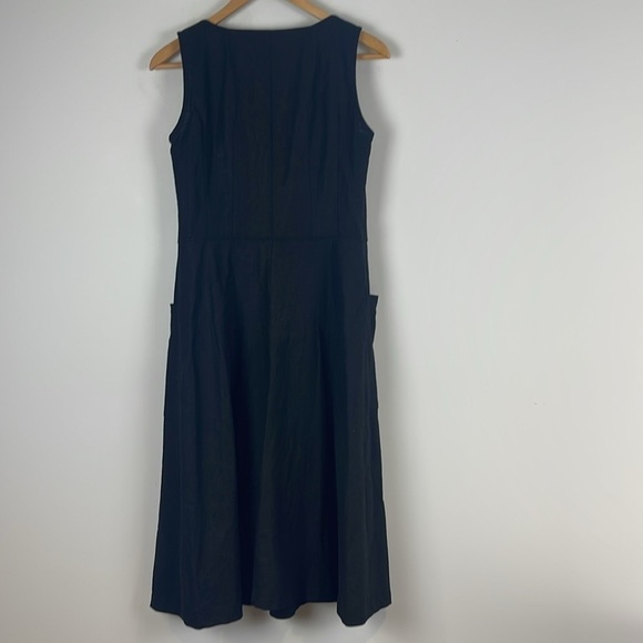 Smoking Lily Black Linen Blend Dress Size Small - Picture 5 of 9